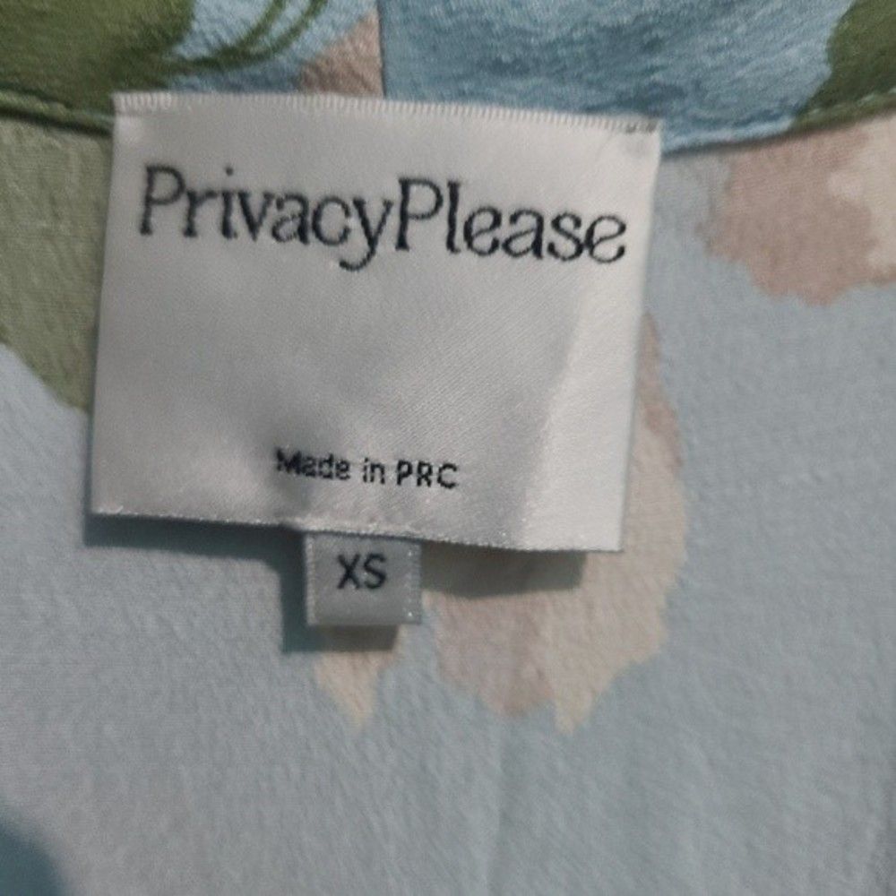 Privacy Please Delta floral cold shoulder wrap Dress light Blue XS - Picture 7 of 11